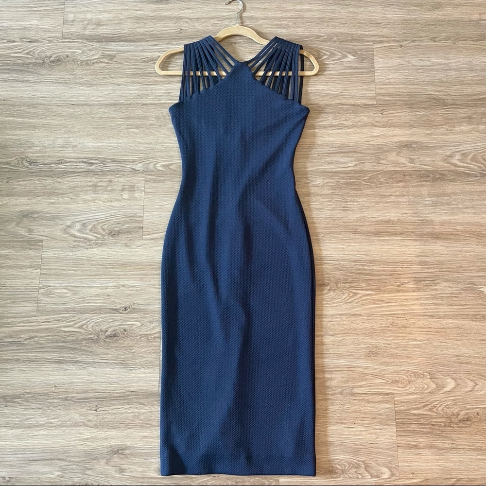 Dress The Population Midi Caged Dress